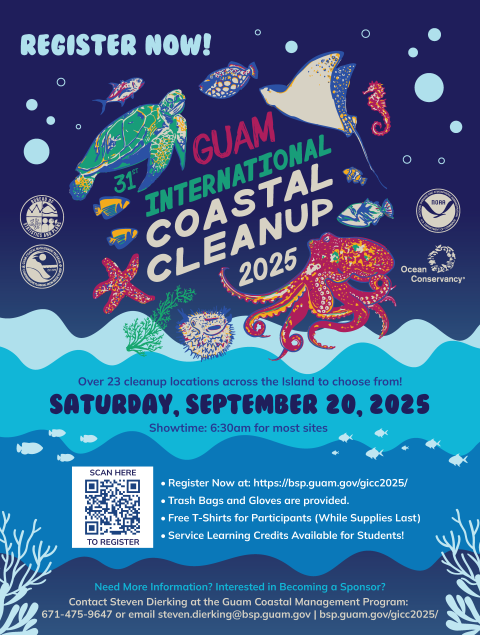 Guam International Coastal Cleanup flyer