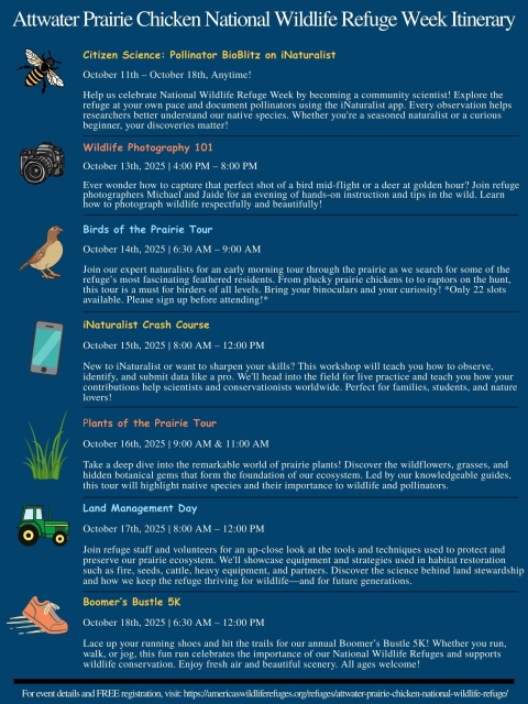 Backside National Wildlife Refuge Week Flyer