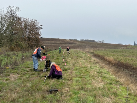 Ankeny Hill Nature Center volunteers planting trees