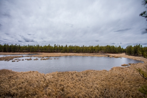 A small open-water lake