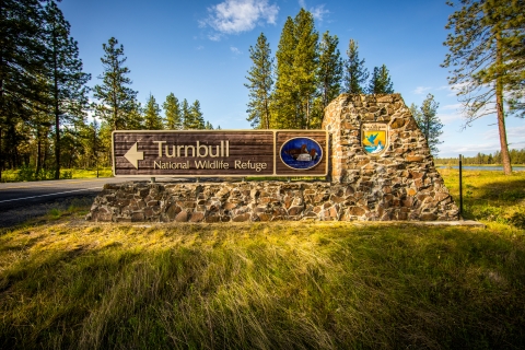 Turnbull NWR entrance sign
