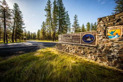 Entrance sign at Turnbull NWR