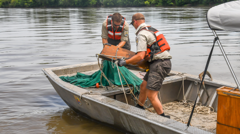 The trawl has been successfully retrieved