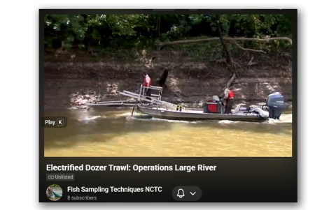 Electrified Dozer Trawl: Operations Large River