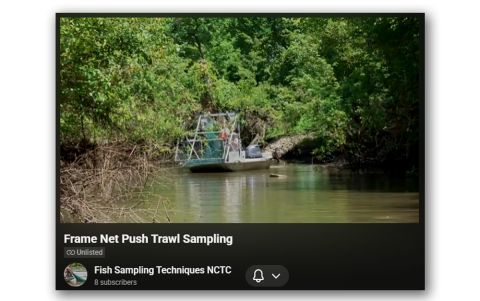 Frame Net Push Trawl Sampling