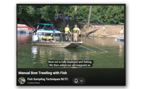 Manual Bow Trawling with Fish