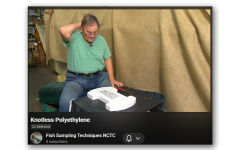 Knot-less Poly netting using Z-lock (a type of PE)