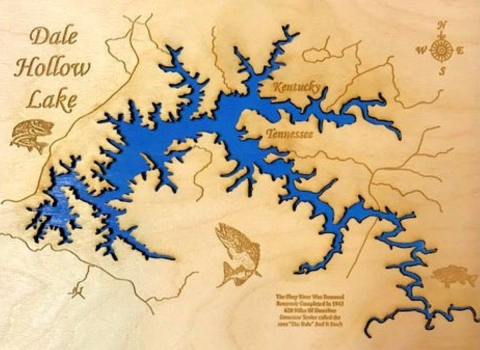 Dale Hollow Lake Map
