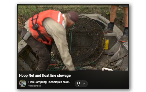 Hoopnet and Float Line Stowage