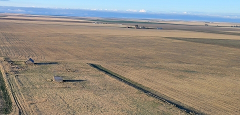 landscape with little to no temporary or seasonal water in western Montana,