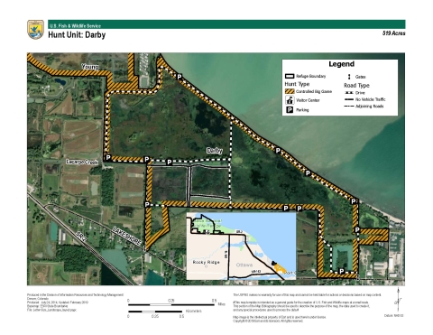 For more information on Ottawa National Wildlife Refuge hunting maps call (419) 898-0014 or visit 14000 West State Route 2 Oak Harbor, OH 43449-9485