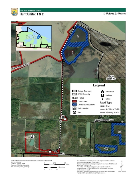 For more information on Ottawa National Wildlife Refuge hunting maps call (419) 898-0014 or visit 14000 West State Route 2 Oak Harbor, OH 43449-9485