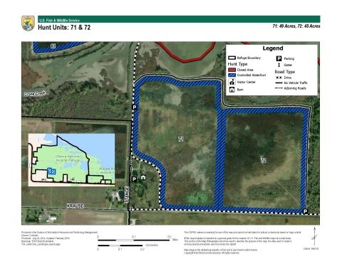 For more information on Ottawa National Wildlife Refuge hunting maps call (419) 898-0014 or visit 14000 West State Route 2 Oak Harbor, OH 43449-9485