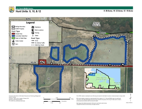 For more information on Ottawa National Wildlife Refuge hunting maps call (419) 898-0014 or visit 14000 West State Route 2 Oak Harbor, OH 43449-9485