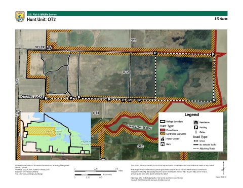 For more information on Ottawa National Wildlife Refuge hunting maps call (419) 898-0014 or visit 14000 West State Route 2 Oak Harbor, OH 43449-9485