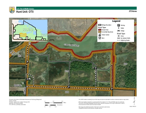 For more information on Ottawa National Wildlife Refuge hunting maps call (419) 898-0014 or visit 14000 West State Route 2 Oak Harbor, OH 43449-9485