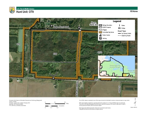 For more information on Ottawa National Wildlife Refuge hunting maps call (419) 898-0014 or visit 14000 West State Route 2 Oak Harbor, OH 43449-9485