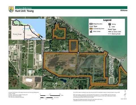 For more information on Ottawa National Wildlife Refuge hunting maps call (419) 898-0014 or visit 14000 West State Route 2 Oak Harbor, OH 43449-9485
