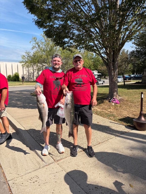 Men holding fish