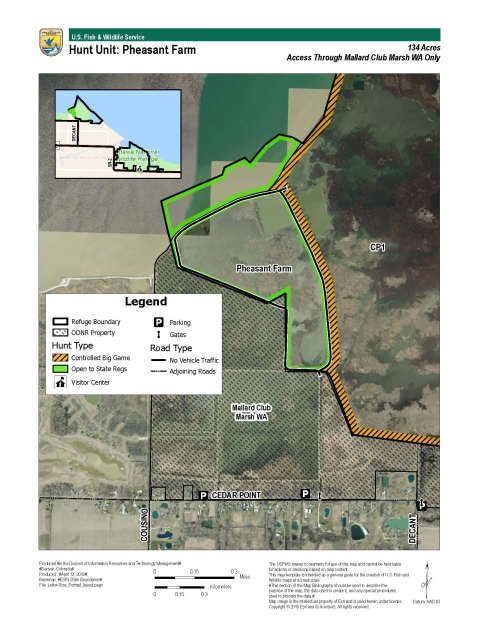 For more information on Ottawa National Wildlife Refuge hunting maps call (419) 898-0014 or visit 14000 West State Route 2 Oak Harbor, OH 43449-9485