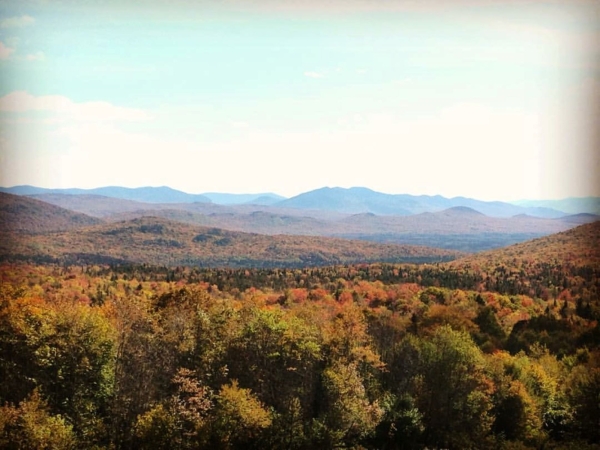 Fall foliage from the Roost Trail overlook at Umbagog National Wildlife Refuge