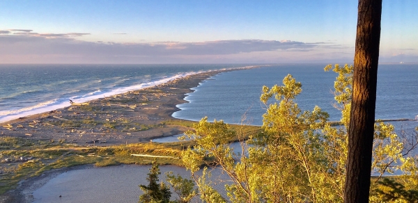 A View of the Dungeness Spit from the Lower Overlook