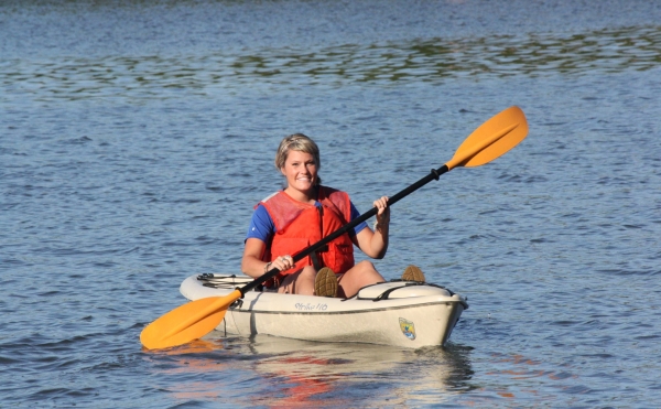 An image of a person kayaking.