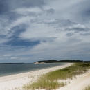 Beach stretches out toward Jessup's Neck Peninsula