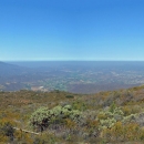 Atop the peak of McGinty Mountain, looking Southwest to Miguel Mountain.