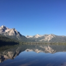 Stanley Lake, Idaho. Mountain reflection.