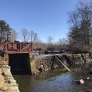 View of Nunn’s Mill Dam and impoundment from downstream on the South Branch Raritan River