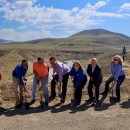 Representatives from the U.S. Fish and Wildlife Service, members of the Pyramid Lake Paiute Tribe, and other partners pose for the Numana Dam groundbreaking.