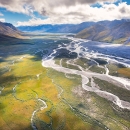 Arctic National Wildlife Refuge valley and mountains