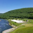 View of Allegheny National Fish Hatchery from the Kinzua Dam
