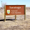 Entrance sign at Saratoga National Fish Hatchery.