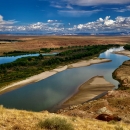 Johnson Bottom on the Green River in Utah from Ouray National Wildlife Refuge