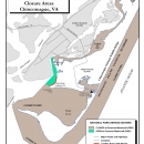 Map of areas where people can use personal watercrafts in waters around Chincoteague refuge