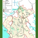 Map of the Baring Division of Moosehorn National Wildlife Refuge.