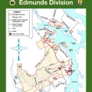 Map of the Edmunds Division of Moosehorn National Wildlife Refuge.