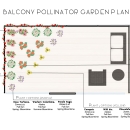 Balcony Pollinator Garden Design Plan