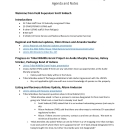 2022 Fall Tribal Coordination Meeting Agenda and Notes