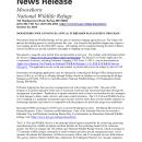Moosehorn Furbearer Management Program News Release 2024-2025