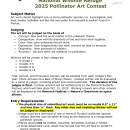 2025 Pollinator Art Contest Rules