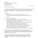 Example Letter of Reference for a Specialized Recovery Permit Application