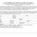 New Jersey Building/Structure Inspection Form for Evidence of Bat Occupancy