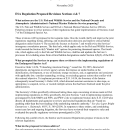 Frequently Asked Questions: Endangered Species Act Section 4 and 7 Proposed Regulation Revisions