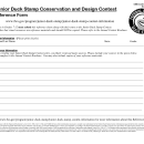 Junior Duck Stamp Design Contest Reference Form