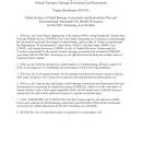 II.A.2.e M/V Selendang Ayu Oil Spill Natural Resource Damage Assessment and Restoration Trustee Resolution 2024-01: Public Release of Draft Damage Assessment and Restoration Plan and Environmental Assessment for Marine Resources