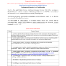 Blanket Clearance Letter ESA Certification