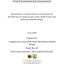 Aquaculture and Commercial Shellfishing Environmental Assessment Package